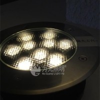 為光照明 蜂窩網(wǎng)防眩LED地埋燈 效果展示