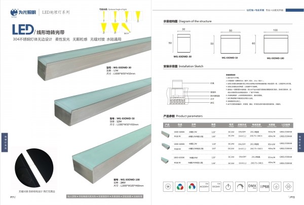 不銹鋼無邊勻光地埋燈